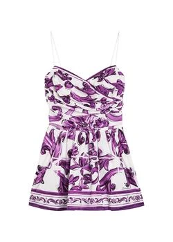 Dolce & Gabbana | Printed cotton-poplin mini dress