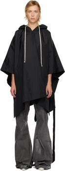 Rick Owens | Black Concordians Poncho Hoodie