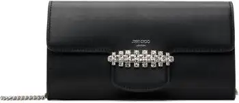 Jimmy Choo | Black Bing Wallet Chain Bag
