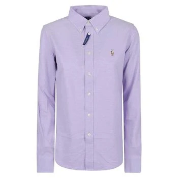 Ralph Lauren Button-Front Cotton Pique Shirt