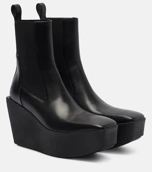 Rick Owens | Beatle leather platform ankle boots