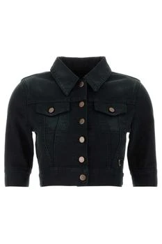 Prada | Prada Triangle-Logo Cropped Denim Jacket