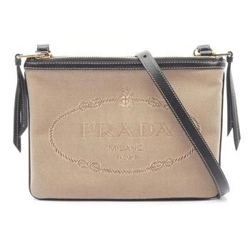 Prada | Canvas Leather Shoulder Bag (Pre-Owned)