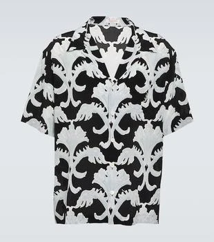 Valentino | Printed silk bowling shirt