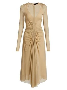 Kerstin Ruched Crepe Jersey Midi-Dress