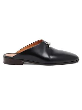 Leather T-Bar Slip-On Loafers
