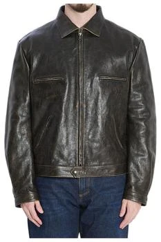 Dolce & Gabbana | Dolce & Gabbana Zipped Leather Jacket