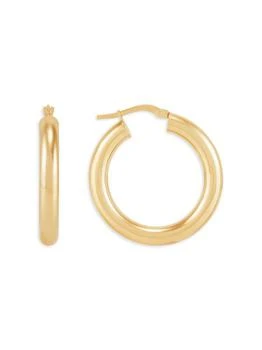 Saks Fifth Avenue | 14K Yellow Gold Hoop Earrings