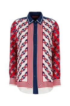 Gucci | Gucci Pattered Long-Sleeve Shirt
