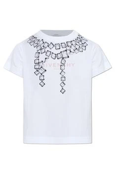 Givenchy | Givenchy Deconstructed Crystals Printed Crewneck T-Shirt