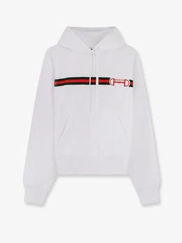 Gucci | Cotton sweatshirt with embroidered Horsebit on the front