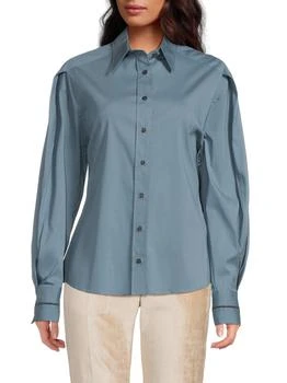 Brunello Cucinelli | Cotton-Blend Button-Front Shirt