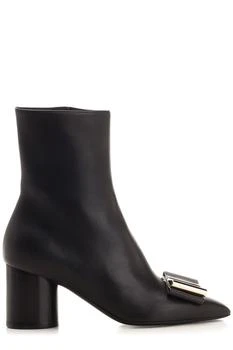 Salvatore Ferragamo | Ferragamo Bow-Detailed Side-Zip Ankle Boots