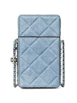 Fleming Quilted Suede Phone Crossbody Bag