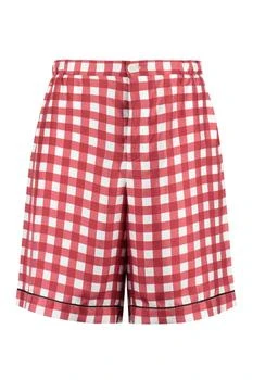 Prada | Prada Check Printed Shorts