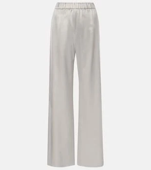 Valentino | Silk satin wide-leg pants