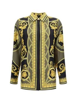 Versace | Versace Pattern-Printed Long-Sleeved Shirt