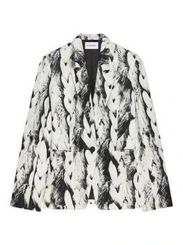 Givenchy | Boxy Fit Jacket in Wool with Hair Print