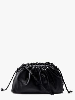 Bottega Veneta | Gathered mini pouch with leather shoulder strap