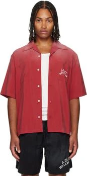 AMIRI | Red 
AMIRI Hollywood
 Bowling Shirt