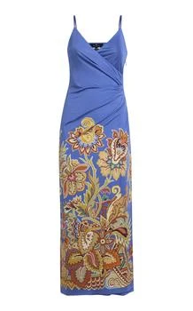 ETRO | Etro Gathered Jersey Midi Dress - Moda Operandi