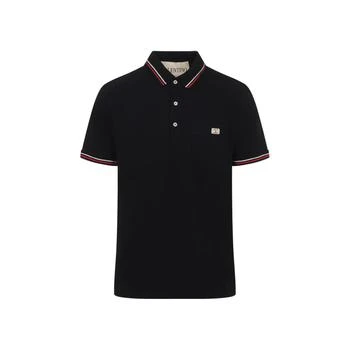Valentino | Valentino Logo Plaque Short-Sleeved Polo Shirt