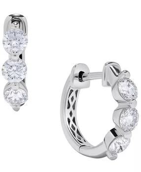 Macy
s | Diamond Huggie Earrings (1 ct. t.w.) in 14k White Gold