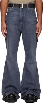 Rick Owens | Blue Concordians Bolan Bootcut Jeans