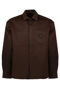 Prada | Prada Triangle Logo-Patch Shirt
