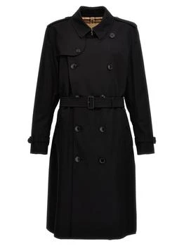 Burberry | Burberry Heritage Kensington Double Breasted Belted Trench Coat