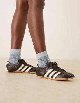 adidas Originals Tokyo trainers in brown with white stitching