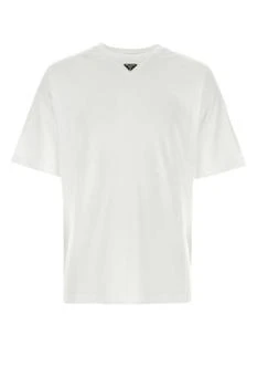 Prada | Prada Logo Plaque Crewneck T-Shirt