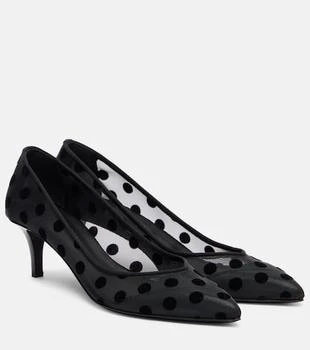 Isabel Marant | Peleo 55 polka-dot mesh pumps