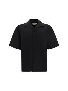 Marni | Marni Short-Sleeved Slogan Printed Shirt