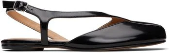MAISON MARGIELA | Black Tabi Slingback Ballerina Flats