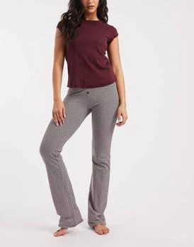 Cotton On Cotton On lounge dreamy soft flare trouser in chocolate plum