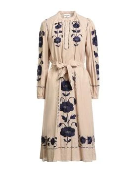 AE AE Corset Tie Strap Floral Midi Dress - Dresses & Skirts - Free Shipping  - BeyondStyle