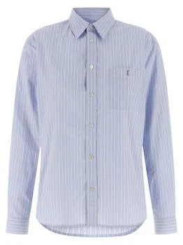 Yves Saint Laurent | Saint Laurent Cassandre Striped Button-Up Shirt