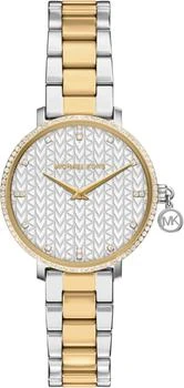 Michael Kors Michael Kors Women's Pyper Two-Hand Two-Tone Stainless Steel Watch (Model: MK7574)