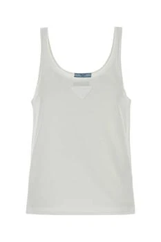 Prada | Prada Triangle-Logo Patch Tank Top