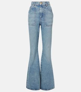 Balmain | High-waisted flared jeans