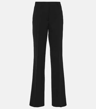 Dries Van Noten | High-rise wool-blend straight pants