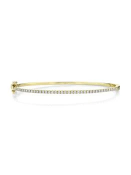 Saks Fifth Avenue | 14K Yellow Gold & 0.62 TCW Diamond Studded Bracelet