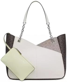 Zoe Signature Chain Tote Bag