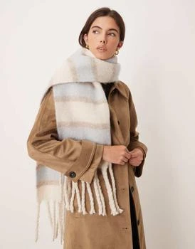 Abercrombie 
Fitch cozy scarf in blue stripe