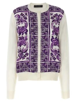 Dolce & Gabbana | Dolce & Gabbana Graphic Printed Knitted Cardigan