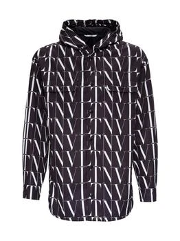 Valentino | Valentino All-Over Logo Printed Long-Sleeved Jacket