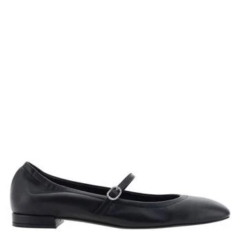 Stuart Weitzman Claris Leather Ballet Flats
