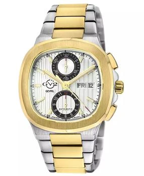 Gevril | Men's Potente Chronograph Swiss Automatic Two-Tone Stainless Steel Watch