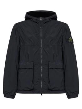 Stone Island | Stone Island Logo Patch Zip-Up Jacket